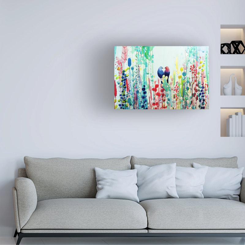 Art sur toile Sylvie Demers, H 12 po x l 19 po x P 2 po