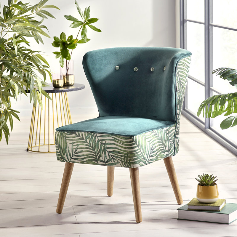 Aadil Velvet Slipper Chair