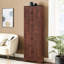 Armoire à 4 tablettes et 8 portes en noyer - Ajoutez du rangement à votre chambre d'amis pour garder les outils de garage organisés