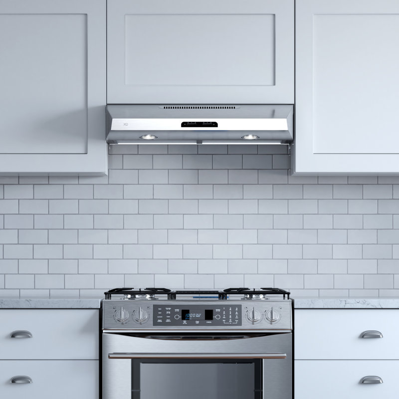 30" 350 CFM Convertible Under Cabinet Range Hood, White