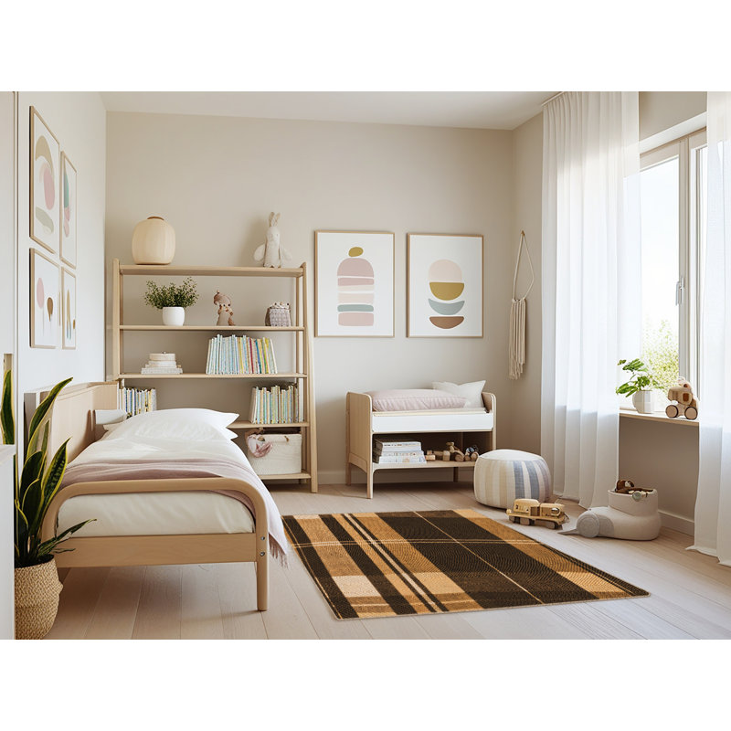 Performance Wool Plaid Indoor Rug, Rectangle 3' x 5'