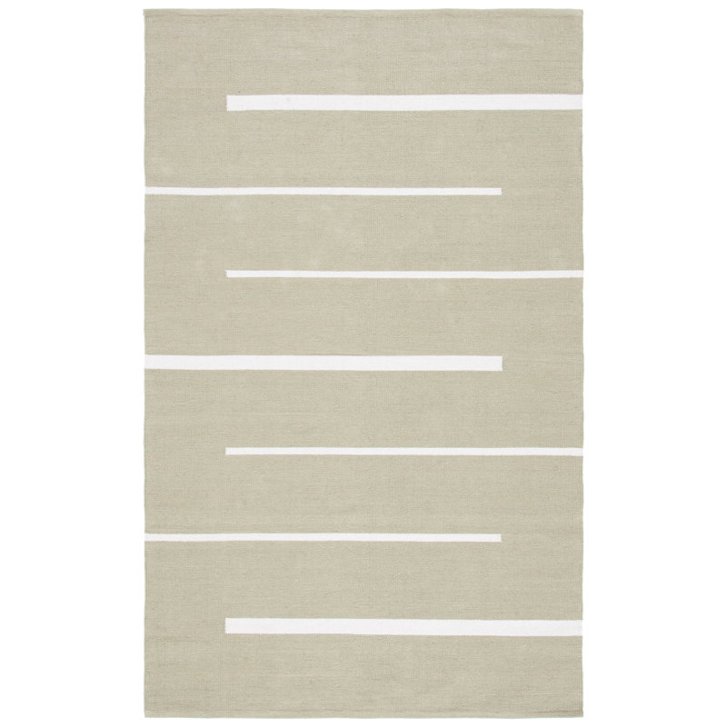Tapis en coton tissé à la main Estis, Rectangle de 5 pi x 8 pi