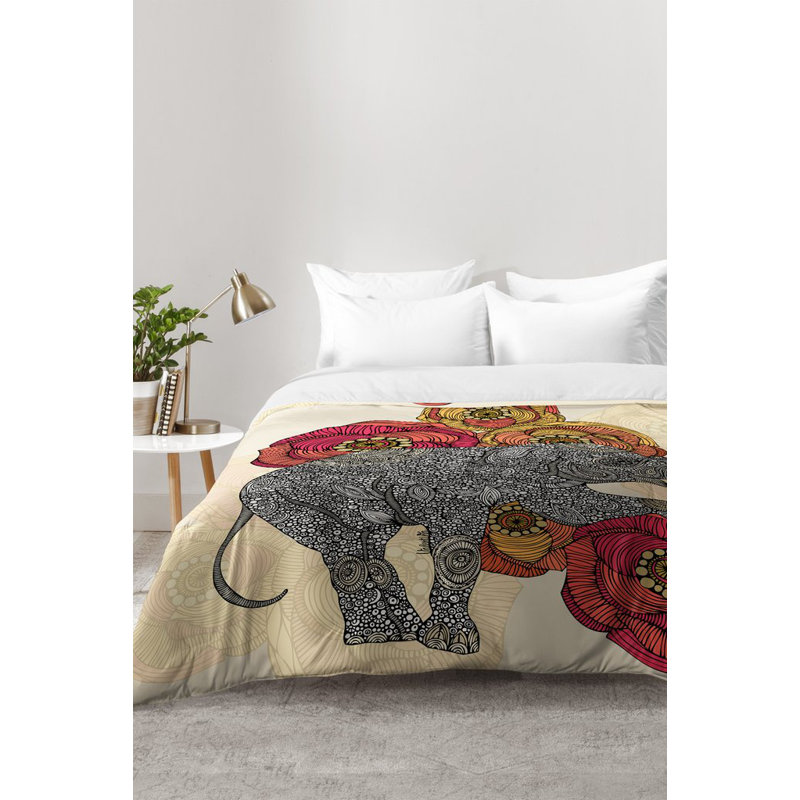 Ensemble d'édredon Rosebud, Édredon pour lit simple TG + 1 taie décorative