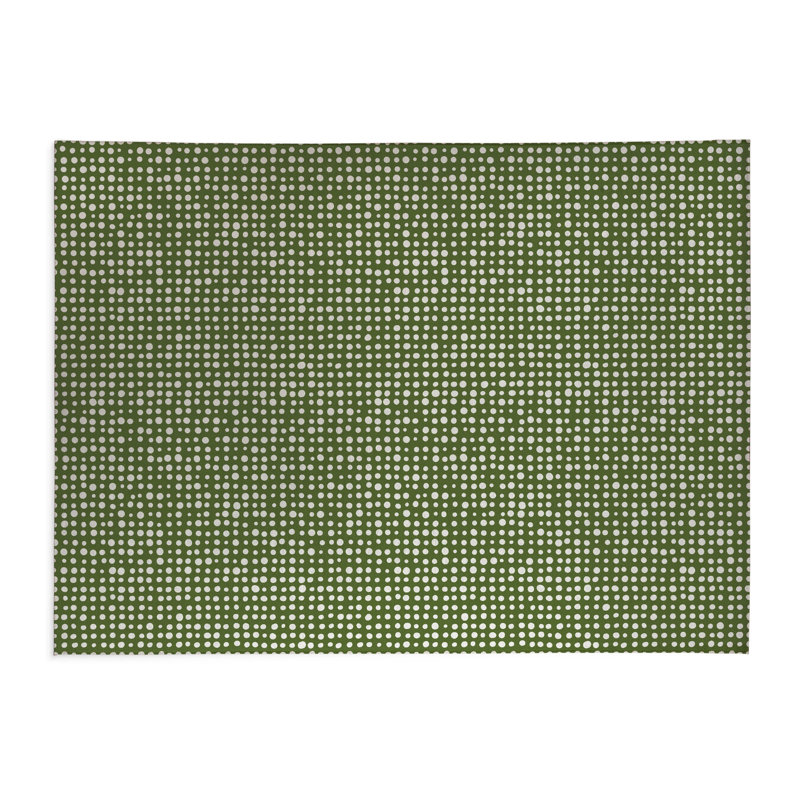 Tapis de cuisine à profil bas, Rectangulaire 3 pi x 5 pi, Vert olive