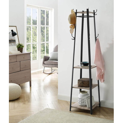 Metal Freestanding 8 - Hook Coat Rack