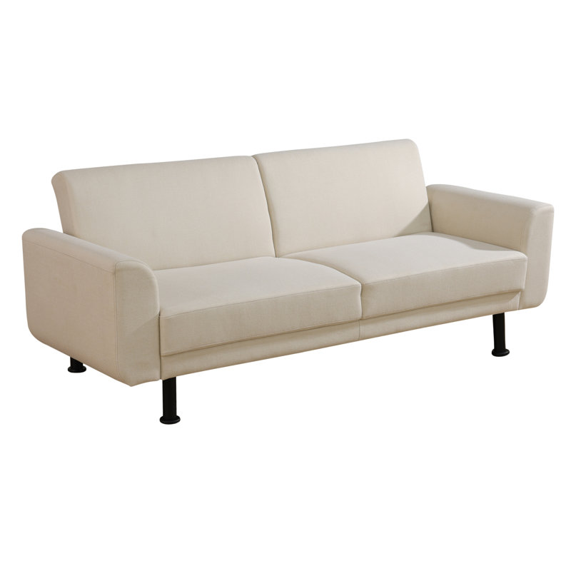 Tav Upholstered 79.5'' Sleeper Sofa, Beige