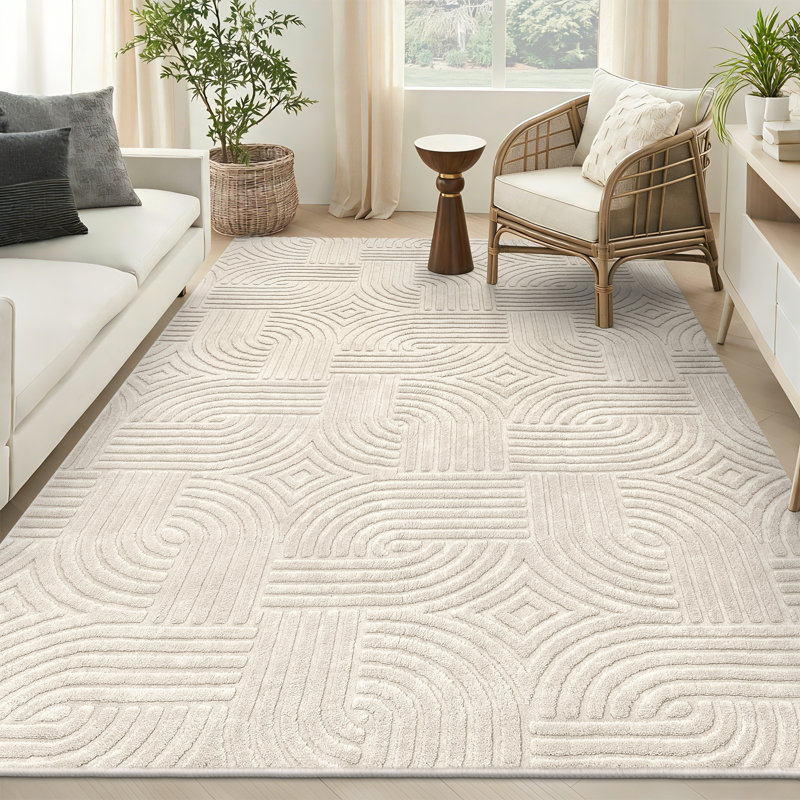 Machine Washable Non-Slip Oriental Area Rug, Rectangle 6' x 9'