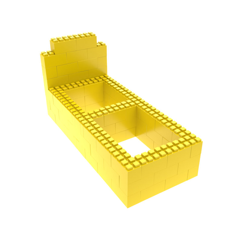 Ensemble de lit EverBlock, Jaune, Simple