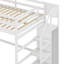 Loft Bed With Built-In Storage Wardrobe And Staircase-1045087882