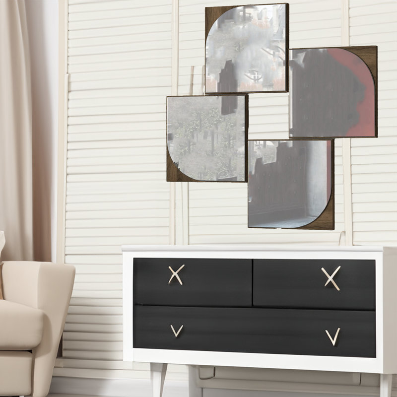 Ensemble de miroirs 4 pièces Alfrik