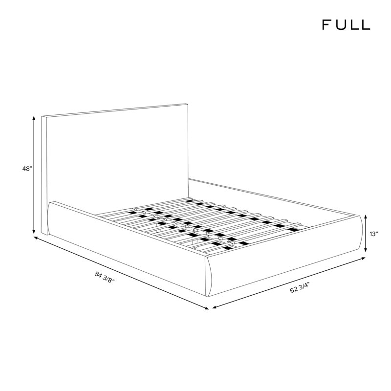 Perigold Upholstered Bed, Cream, Full