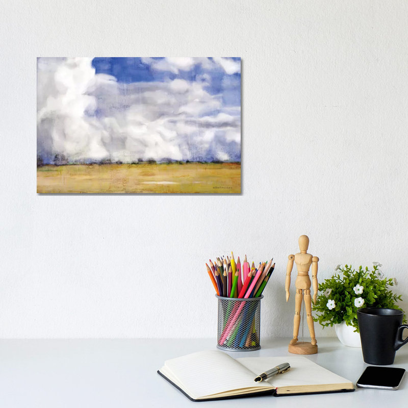 Big Blue Sky by Bluebird Barn - Wrapped Canvas Painting, 20.32 cm H x 30.48 cm W