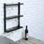 Aniel Wall Mounted Wine Glass Rack in Black
