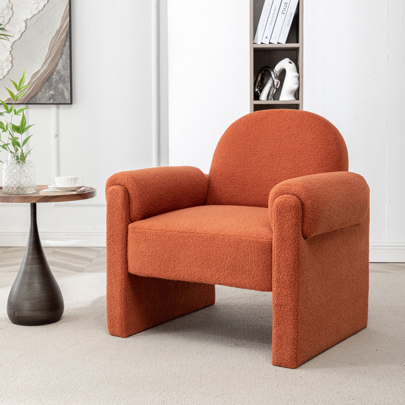 Fauteuil Bryonie, Polyester orange