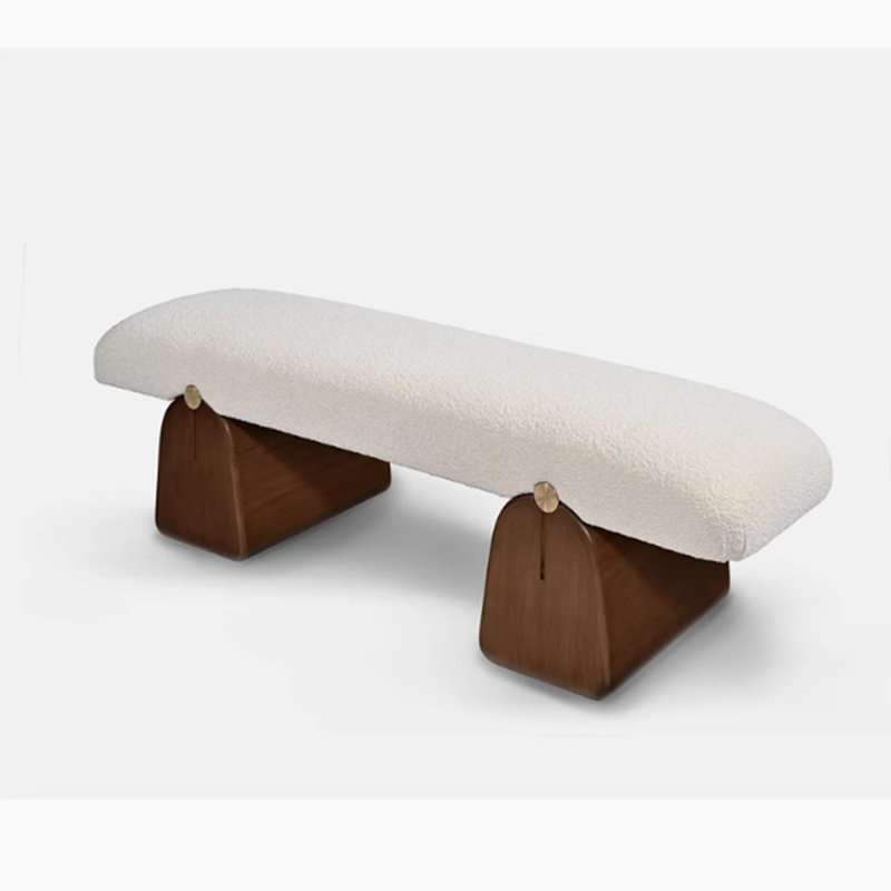 Banc de chevet blanc uni