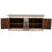 Ranch Style 4 Antique Door 88" Long Sideboard In Distressed Finish