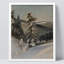 «Pin recouvert de neige» sur papier-98299411-98299412