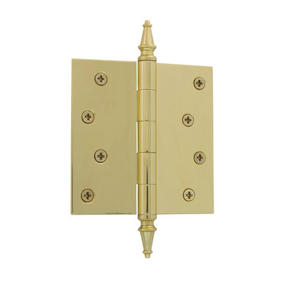4'' x 4'' Brass Butt Bearing Hinge