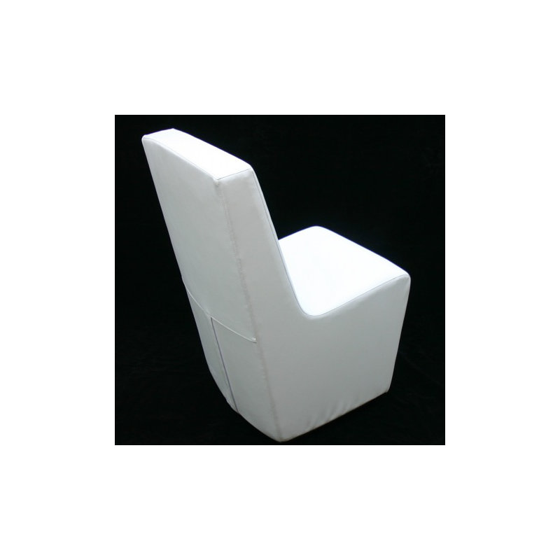 Upholstered Dining Chair, White