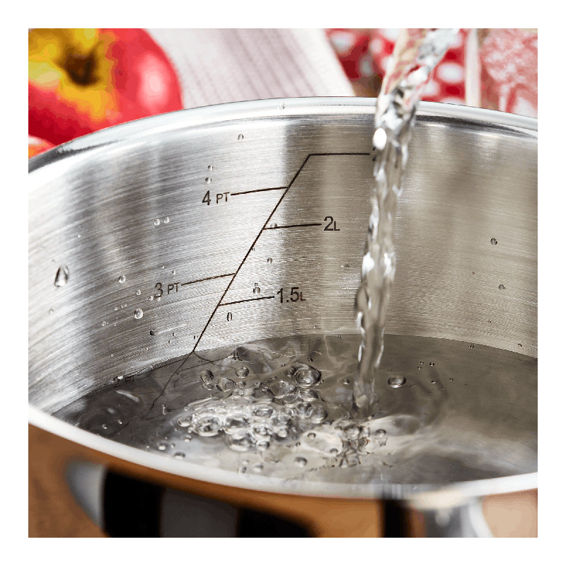 Vista 3 Piece Stainless Steel Draining Saucepan Set