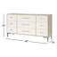 Commode 9 tiroirs Biscayne