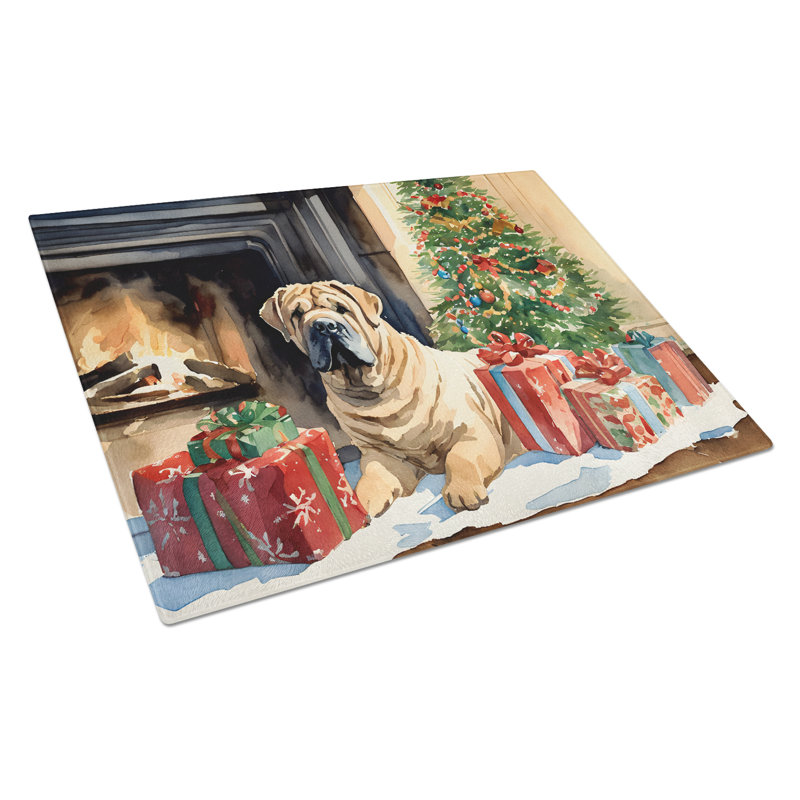 Planche à découper Shar Pei Cozy Christmas