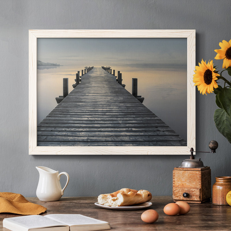 Sun Down, reproduction sur toile encadrée, H 28 po x l 42 po x P 1,5 po, Blanc