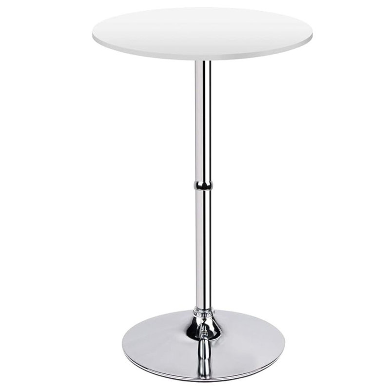 Round Adjustable Bar Table