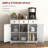 Distressed White Sideboard Cabinet-799895634