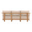 Redford 85" Wide Outdoor Patio Sofa, Sand