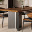 Ensemble de table de salle à manger simple et moderne en bois massif rétro-106257688