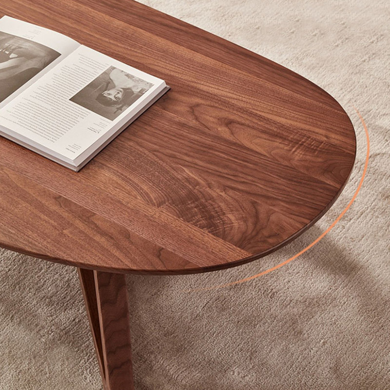 Table basse en bois massif de style américain