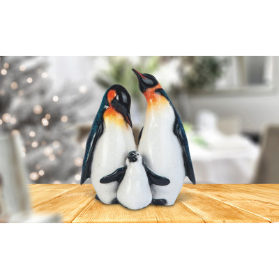 6"H King Penguin Family Lovely Animal Figurine