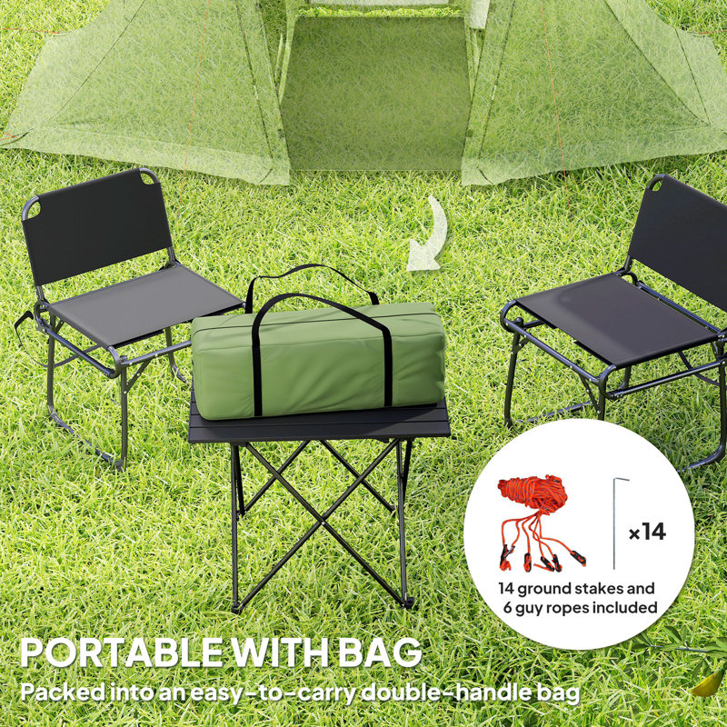 3 Person Tent, Green