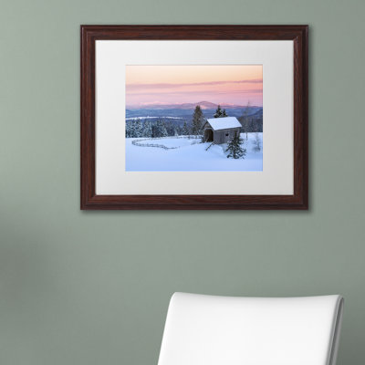 Pont sur une colline par Michael Blanchette - reproduction de photo sur toile encadrée
