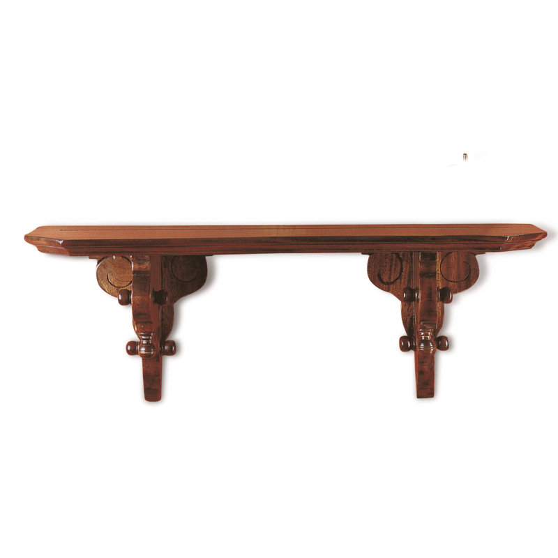 Keen Replicas Mahogany Solid Wood Floating Shelf
