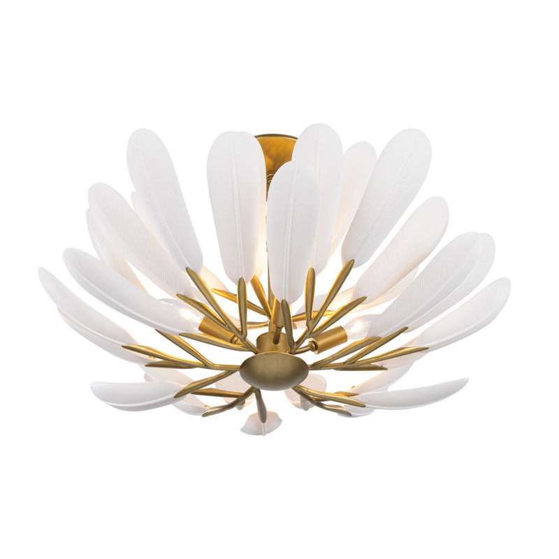 Vellinor 28" 4-Light Semi-Flush Mount