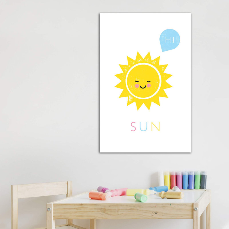 Soleil - imprimé, Aucun mat, Toile tendue, H 18 po x l 12 po x 1,5 po