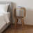 16" Oak Solid Wood Nightstand