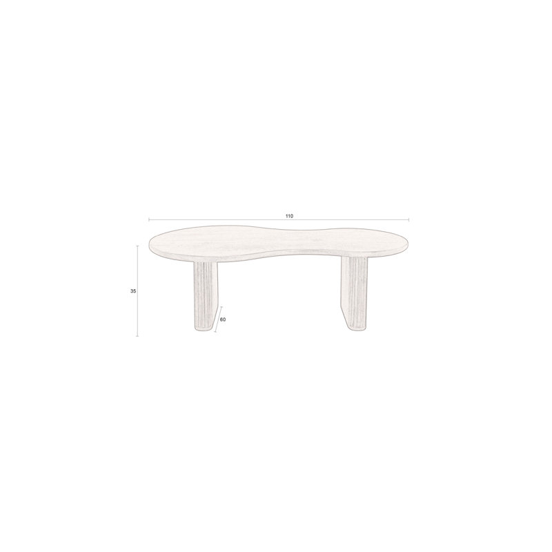 Tilon Solid Wood Coffee Table