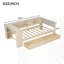 Lit plateforme en bois avec tablettes et tiroirs de rangement-2004156999-2004156998