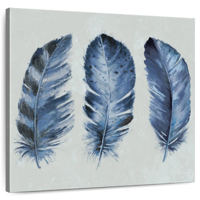 Kerner Indigo Blue Feathers II