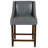 24" High Transitional Full Back Wooden Counter Height Stool with Accent Nail Trim-84895865-90139913