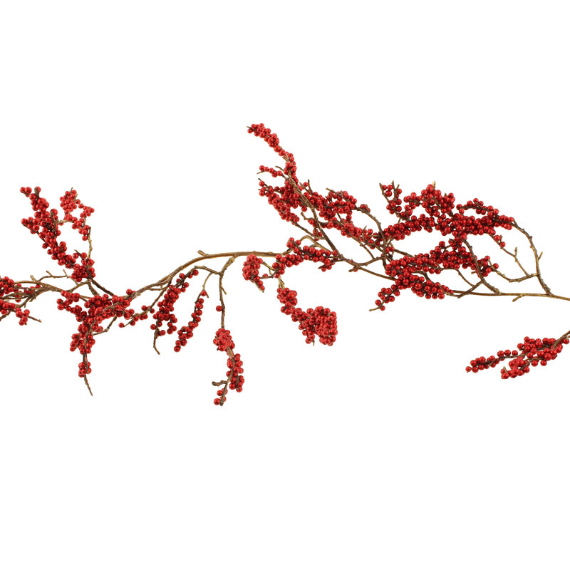 120cm Faux Mixed Assortment Garland, Red
