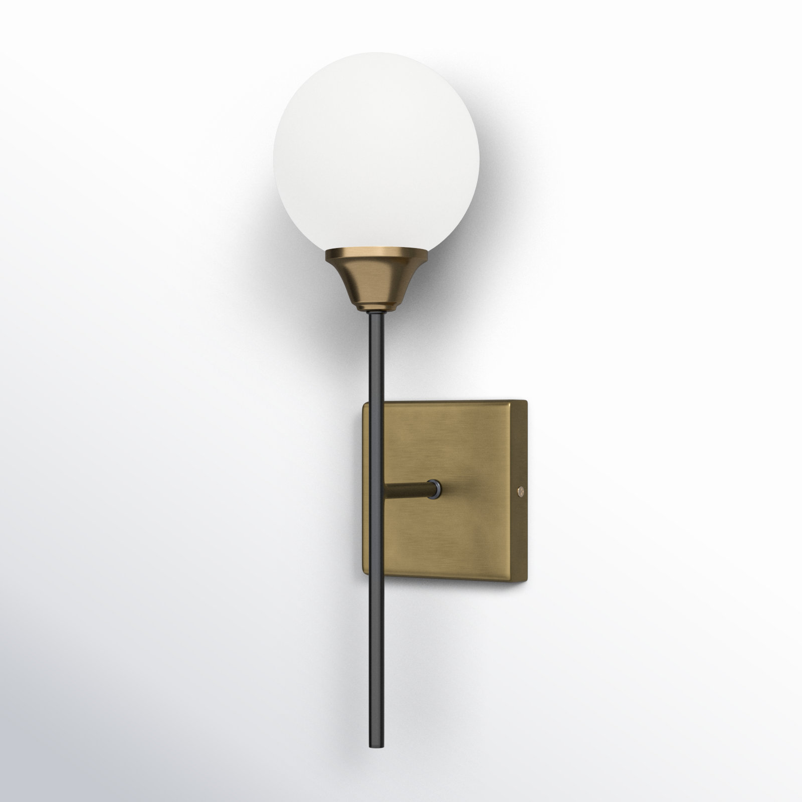 Hallas Single Light Dimmable Brass Wallchiere