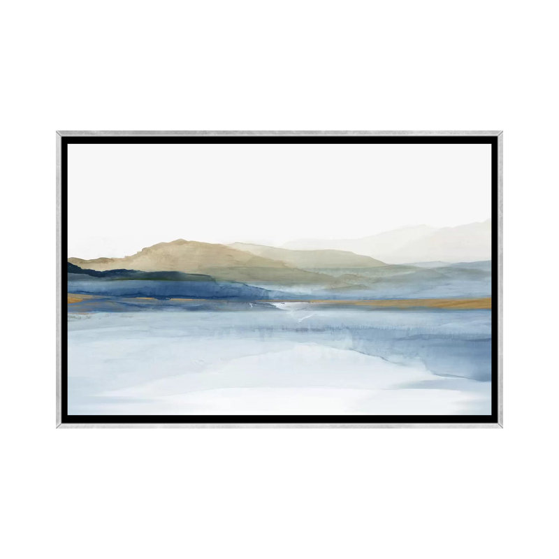 «Luminosité» par Allison Pearce - reproduction d'art, H 18 po x l 26 po, Toile encadrée, Argent argent