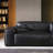 Black Genuine Leather Modular Sofa cushion couch-1956250122-1956250124