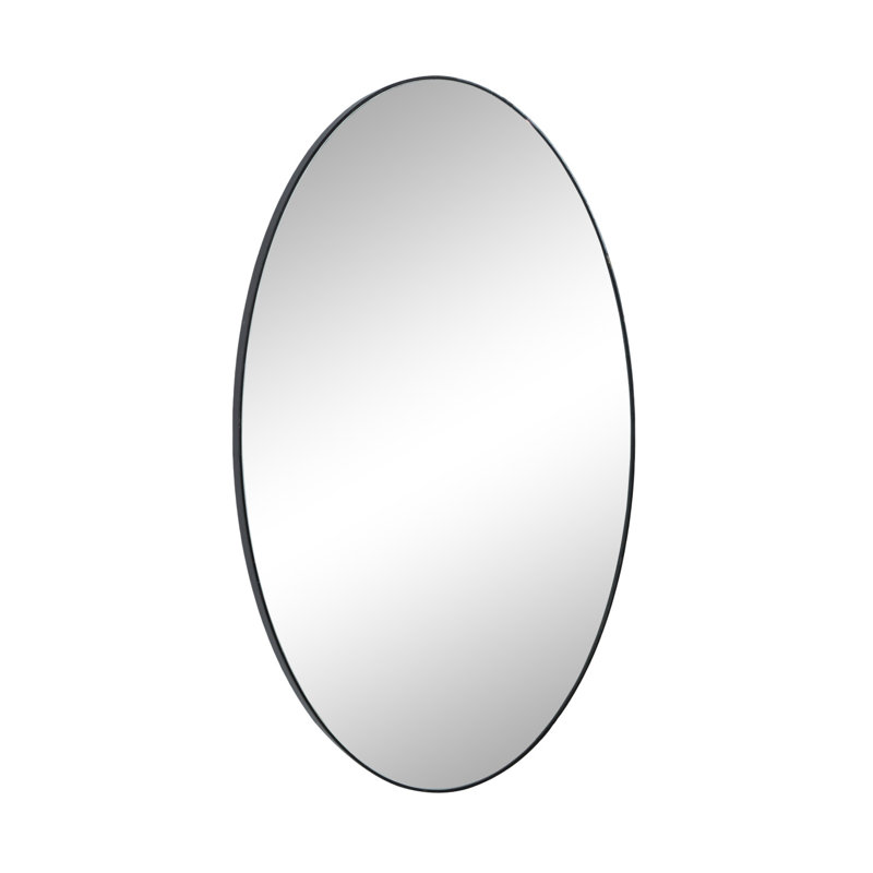 Caitryn Metal Oval Wall Mirror, 40" x 24"