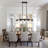 5 - Light Dimmable Kitchen Island Square / Rectangle Chandelier