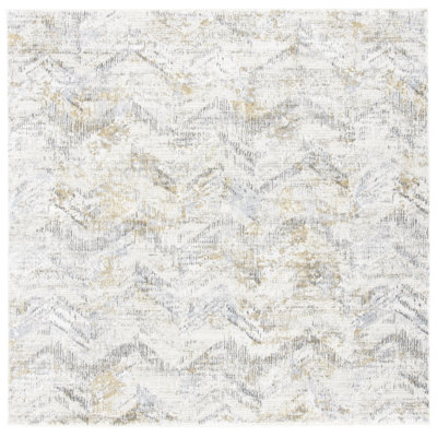 Chevron Ivory/Grey Area Rug